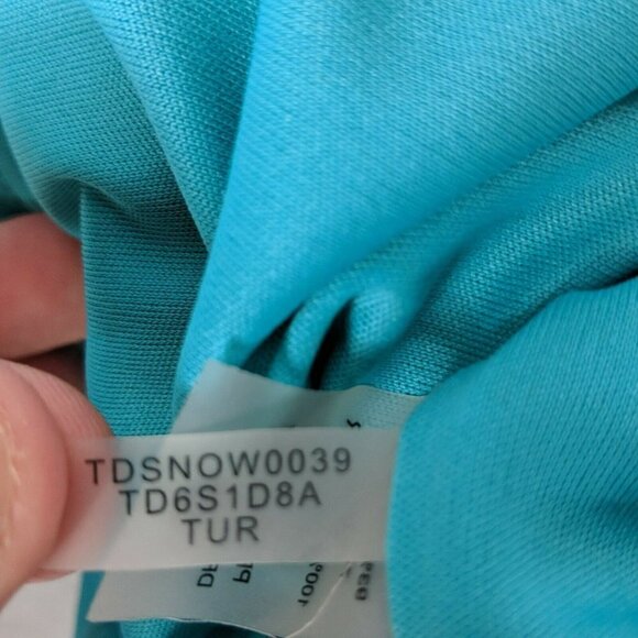 Tommy Hilfiger Teal Sheath Bodycon Dress Size 6 - Picture 5 of 5